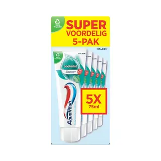 Aquafresh 5-pack Tandpasta Coolmint 5 X 75 Ml