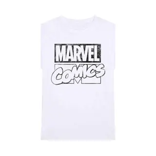 Marvel T-Shirt # M Unisex White # Logo