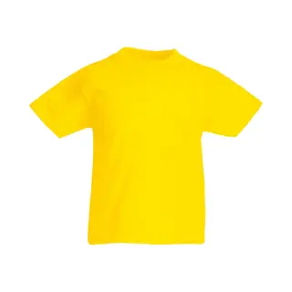 Fruit Of The Loom Originele T-shirt Met Korte Mouwen Voor Kinderen / Tieners (Geel)