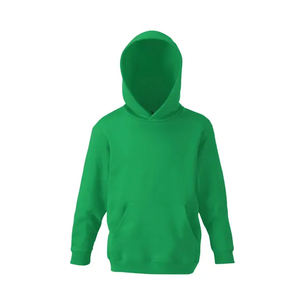 Fruit Of The Loom Kids Unisex Classic 80/20 Hoodie (Kelly Groen) thumbnail
