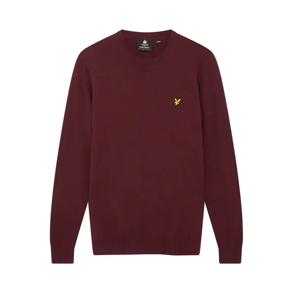 Lyle & Scott - Heren Sweaters Crew Neck Merino - Rood - Maat S thumbnail