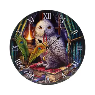 Puckator Lisa Parker Guardian Of Spells Owl Picture Clock - Wall Clock Clocks - Mens Cute Cool Preppy Home Gaming Room Bedroom Office Decor Decoration