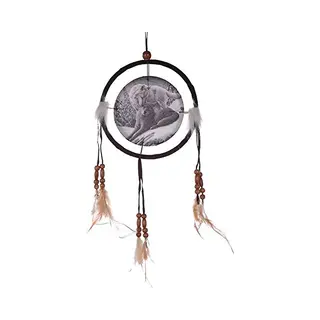 Puckator Decorative 16cm Dreamcatcher - Wolf Snow Kisses