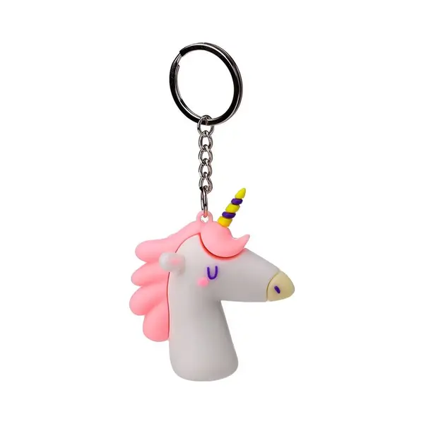 puckator Sleutelhanger/Tashanger - 3D Unicorn Magic - Magische Eenhoorn - Pvc - 6, 5x5, 5x3cm thumbnail