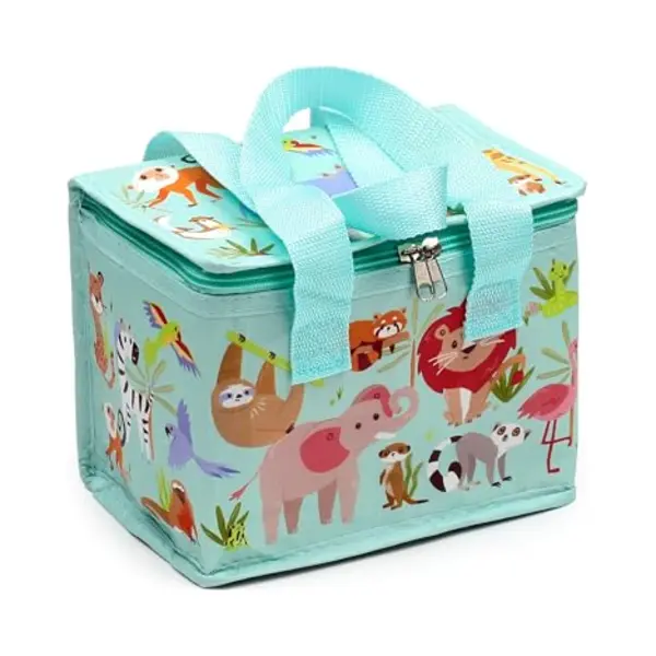 Puckator Rpet Cool Bag Lunch Bag Zooniverse Themed - Made From Recycled Plastic Bottle - Insulated Lunch Bag For Women Men Children - Lunch Box Bag thumbnail