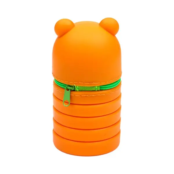 Puckator Adoramals Tiger Pop Up Silicone Pencil Case - School Equipment Stuff - Pencil Cases Large Capacity Preppy Pencil Case Zipper Pouch Office thumbnail