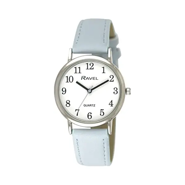 Ravel - Women's Pastel Coloured Everyday Watch (27mm Case) - Analogue Quartz - R0137.06.2 - Sky Blue/Silver Tone thumbnail