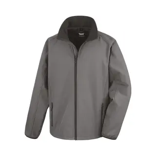 Regatta, Herren, Outdoorjacken, Softshell Printable (L), Schwarz, Mehrfarbig, Grau, L