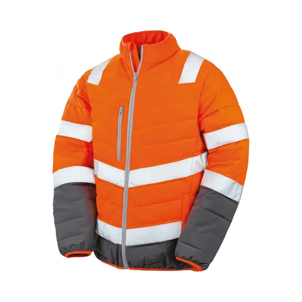 Regatta Men´s Soft Padded Safety Jacket RT325 - Fluorescent Orange/Grey - Xl thumbnail