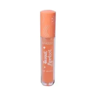 Sun Kissed. Sunkissed Sunset Lip Gloss - Sweet Apricot, Tinted Lip Gloss With Vitamin E, Nourishing Hydration And Smooth Texture