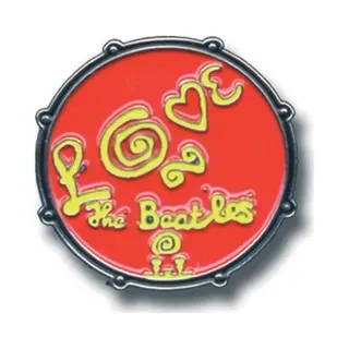 The Beatles Medium Love Drum Pin Badge
