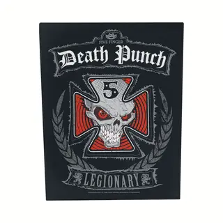 Five Finger Death Punch Legionary Back Patch Black Red White