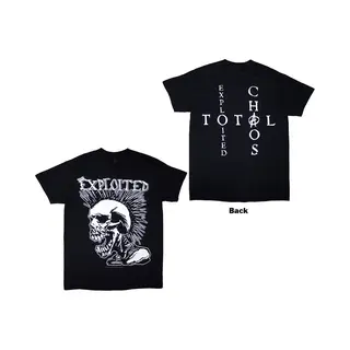 The Exploited Mohican Skull T-Shirt Black