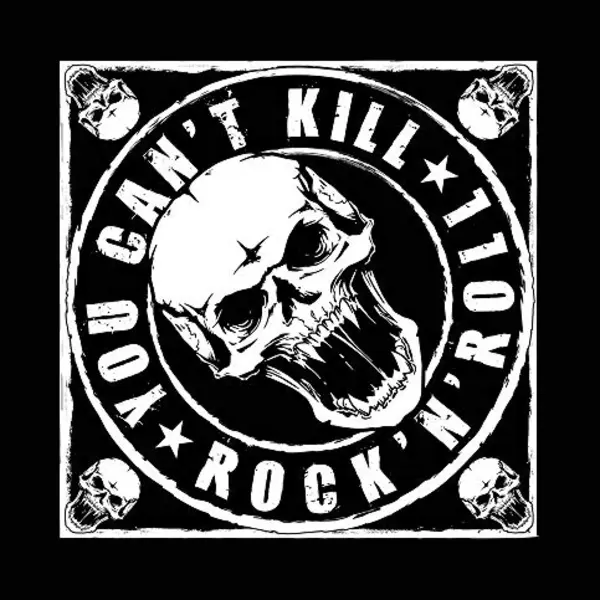 Rock Off - You Can't Kill Rock N' Roll Bandana - Zwart thumbnail