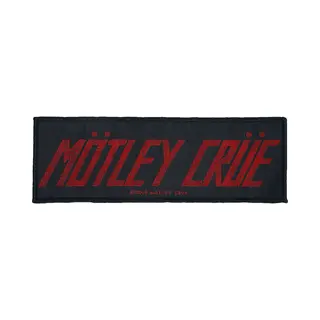 Mötley Crüe Mötley Crüe Logo Patch Schwarz Rot