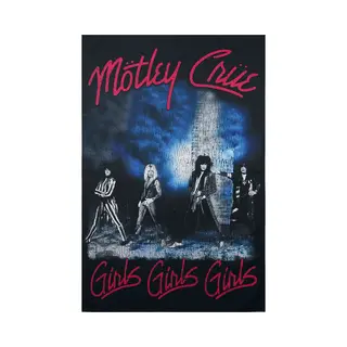 Mötley Crüe Girls, Girls, Girls Flag Multicolour