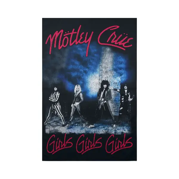 Mötley Crüe Girls, Girls, Girls Flag Multicolour thumbnail