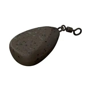 Fox - Camotex Flat Pear Swivel Lead | Lood | 85g - Camo