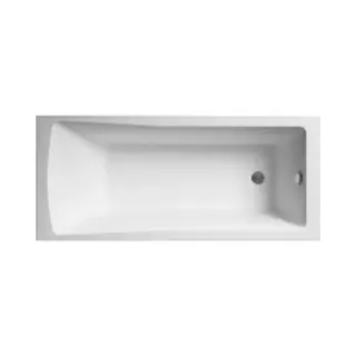 Nuie Linton Square Single Ended Bath | White | Acrylic | 1700mm X 750mm