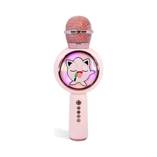 Otl Technologies Pokemon Jiggly Puff Popsing Led Light Up Wireless Karaoke Mikrofon Mit Voice Changer Mode - Pink