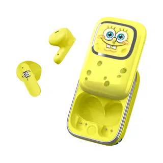 Otl Technologies SB1391 SpongeBob Squarepants Slider Tws Earphones With Slide Open Light Up Charging Case - Yellow