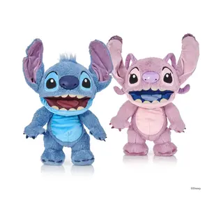 WoW Stuff Disney Stitch & Angel Interactieve Knuffels – Chatty Deluxe Duo Pack – 2-Pack Animatronic Poppen – Met Spraak, Lip-Sync & Beweging – 30 Cm