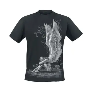 Spiral Enslaved Angel T-Shirt Black