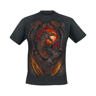 Spiral Dragon Furnace T-Shirt Black