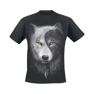 Spiral Wolf Chi T-Shirt Black