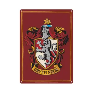 Half Moon Bay, Foto's, Harry Potter, Gryffindor Metalen Bord (21 X 15 Cm)