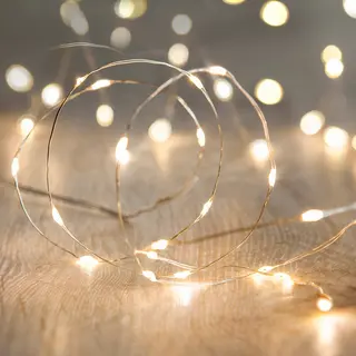 Lights4fun 100 Warm White Led Micro Fairy Lights