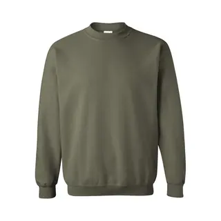 Gildan Herren 50/50 Adult Crewneck Sweat Sweatshirt, Grün (Military Green), L