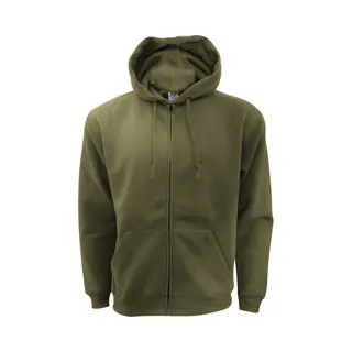 Fruit Of The Loom Heren Met Ritssluiting Sweatshirt Met Capuchon / Hoodie (Klassiek Olive)