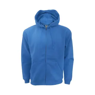 Fruit Of The Loom Heren Met Ritssluiting Sweatshirt Met Capuchon / Hoodie (Royaal Blauw)