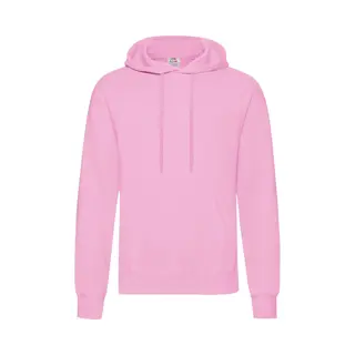 Fruit Of The Loom Men's Hooded Sweatshirt Hoodie In Light Pink | Size, Medium