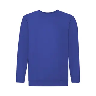 Fruit Of The Loom Set In Sleeve Sweatshirt In Royal | Size, 12-13 Years