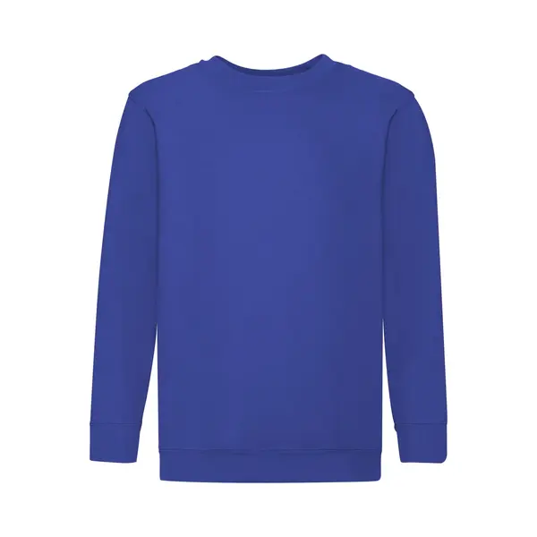 Fruit Of The Loom Set In Sleeve Sweatshirt In Royal | Size, 12-13 Years thumbnail