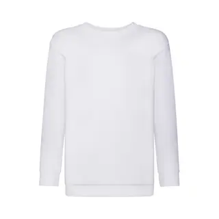 Fruit Of The Loom Jungen Regular Fit Sweatshirt SS027B, Weiß, 10/11 Anni (Taglia Produttore, 140)