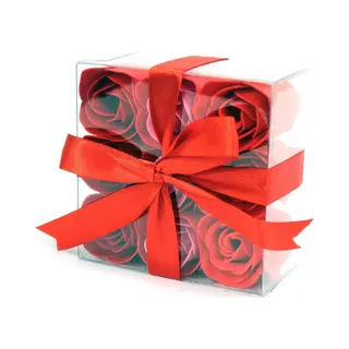 Aw Gifts Zeep Bloemen - Rode Rozen Set Van 9