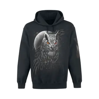 Spiral Wings Of Wisdom Hoodie Black