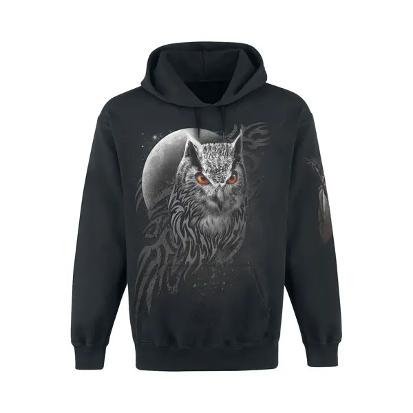 Spiral Wings Of Wisdom Hoodie Black thumbnail