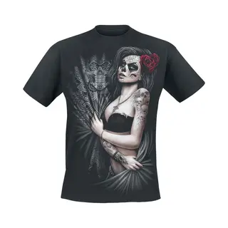Spiral - Gothic T-shirt - Dead Love - L - Voor Mannen - Zwart