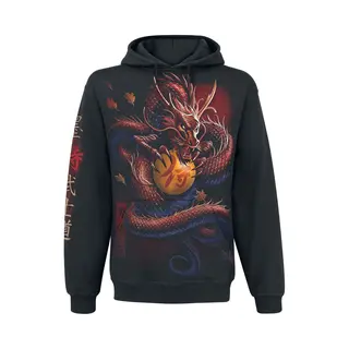 Spiral Samurai Kapuzenpullover Schwarz In Xxl
