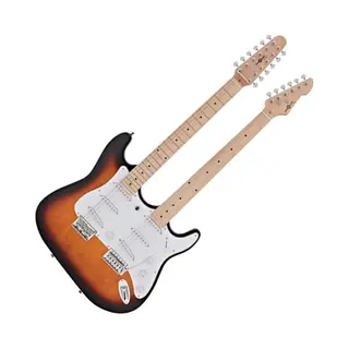 La-Doppelhalsgitarre Von Gear4music Sunburst