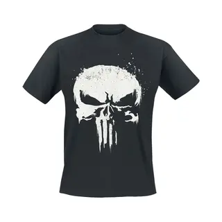 The Punisher - Marvel T-shirt - Skull - S Tot Xxl - Voor Mannen - Zwart