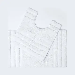 Homescapes Badmattenset 2 Stuks Spa Surpreme Wit
