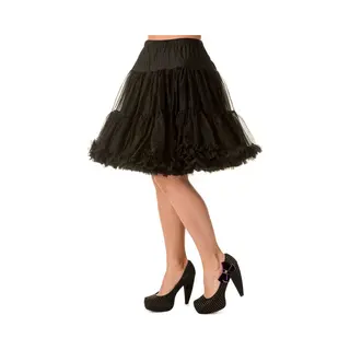 Banned Walkabout Petticoat Dames Midirok - Zwart - Xl-Xxl