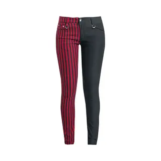 Banned Punk Trousers Cloth Trousers Black Red