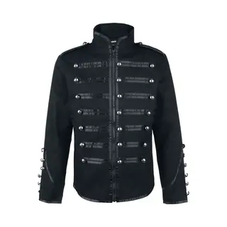 Banned Military Drummer Uniform Jacket Black