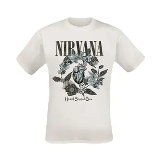 Nirvana Heart Shape Box T-shirt Voor Heren, Korte Mouwen, Wit, Regular Fit, Wit.